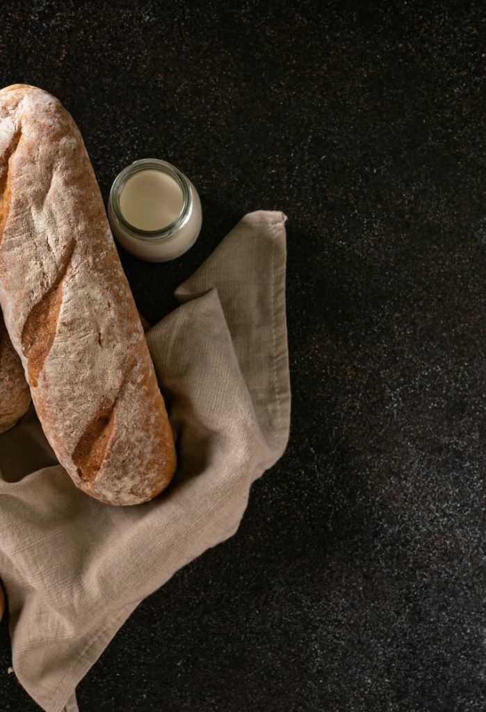 Baguettes on linen