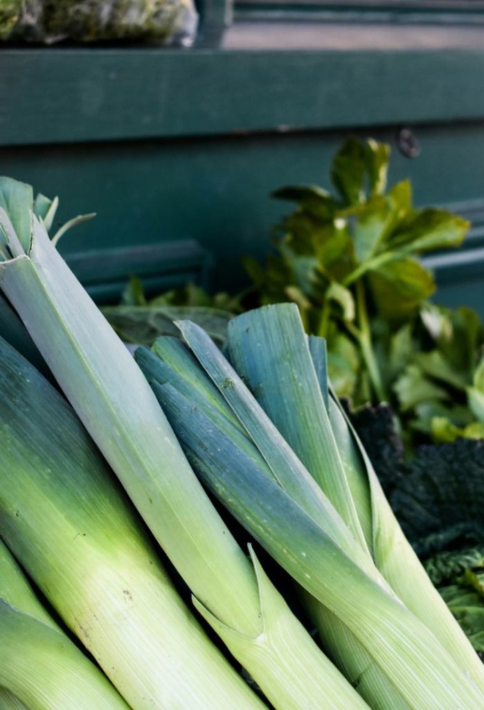 Leeks at the market